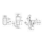 Roca Dama-N miska WC do kompaktu z Rimless A34278L000