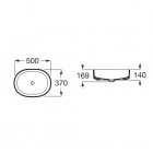 Roca Inspira Round umywalka nablatowa 50x37 cm A327520000