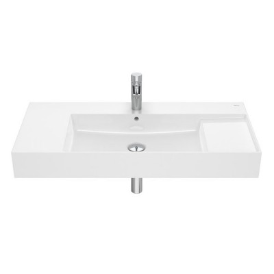 Roca Inspira Square umywalka ścienna 100x49 cm Maxi Clean A32752A00M