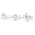 Roca Inspira Round Compacto miska WC wisząca Rimless A346528000