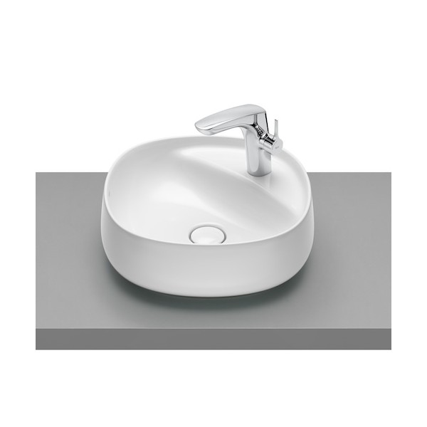 Roca Beyond umywalka nablatowa okrągła 45,5 cm Maxi Clean A3270B900M