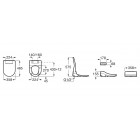 Roca Multiclean Premium Round deska sedesowa myjąca A804006001