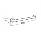 Roca Access Pro poręcz prosta 60 cm biała A816953009