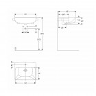 Koło Variform umywalka półblatowa 55x45 cm 500.681.01.6