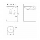 Koło Variform umywalka podblatowa śr. 33 cm 500.744.01.6