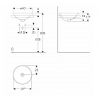 Koło Variform umywalka wpuszczana w blat śr. 40 cm 500.702.01.6