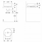Koło Variform umywalka nablatowa śr.40 cm 500.768.01.6