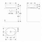 Koło Variform umywalka nablatowa śr. 55x40 cm 500.771.01.6
