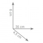 Gedy Eros wieszak na ręcznik 35 cm dwuramienny wiszący 2323