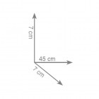 Gedy Febo wieszak na ręcznik wiszący 45 cm 5321/45