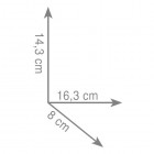 Gedy Febo uchwyt na papier z klapką wiszący 5325