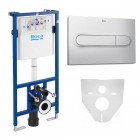 OUTLET Roca stelaż podtynkowy Duplo 3w1 kompletny gotowy do montażu chrom mat ROCA007