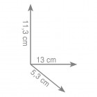 Gedy Atena uchwyt na papier z klapką wiszący 4425