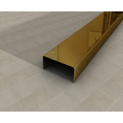 Egen Listwa dekoracyjna stalowa 1x244 cm gold