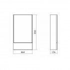 Koło Nova Pro szafka wisząca z lustrem 47 cm lava mat 501.039.00.1