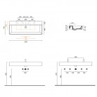 Catalano Premium umywalka 120x47 cm 112VP00