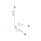 Gedy Outline wieszak na ręcznik 3 długości