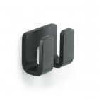 Gedy Outline wieszak punktowy podwójny czarny 3228/CZAR