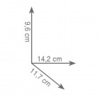 Gedy Outline uchwyt na papier z klapką