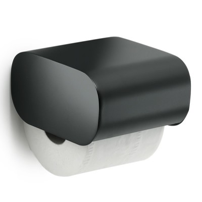 Gedy Outline uchwyt na papier z klapką czarny 3225/CZAR