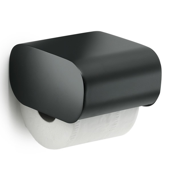 Gedy Outline uchwyt na papier z klapką czarny 3225/CZAR