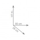 Gedy Outline półka na ręczniki 50 cm