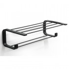 Gedy Outline półka na ręczniki 50 cm czarny 3235/CZAR