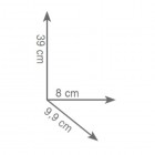Gedy Outline szczotka WC wisząca