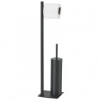 Gedy stojak na papier + szczotka WC czarny TR32/CZAR