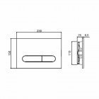 Koło Slim Basic przycisk spłukujący chrom 94184002