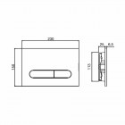 Koło Slim Basic przycisk spłukujący chrom mat 94184003