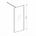 Koło Geo przegroda WALK-IN 80 cm 560.119.00.3