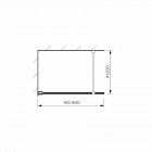 Koło Geo przegroda WALK-IN 80 cm 560.119.00.3