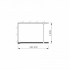 Koło Geo przegroda WALK-IN 90 cm 560.129.00.3