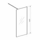 Koło Geo przegroda WALK-IN 120 cm 560.159.00.3