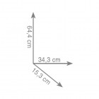 Gedy stojak na papier + szczotka WC FLORIDA 7332