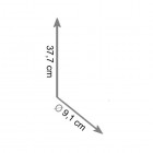 Gedy Eros/Flip szczotka WC stojąca czarna 5233/CZAR