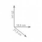 Gedy Argenta kubełek kwadratowy 2209