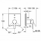 Grohe Allure bateria wannowo-prysznicowa podtynkowa 24070000