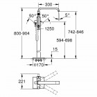 Grohe Allure wolnostojąca bateria wannowa 32754002