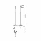 Tres Study Exclusive bateria umywalkowa wolnostojąca złota 26285301OR