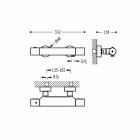 Tres Study Exclusive bateria prysznicowa termostatyczna złota 26116209OR