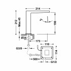 Tres Slim Exclusive bateria umywalkowa elektroniczna złota 20261301OR