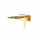 Tres Slim Exclusive bateria umywalkowa podtynkowa wylewka 245 mm złota 20220004OR