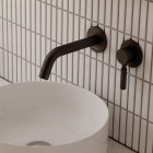 Kohlman Roxin Black bateria umywalkowa podtynkowa czarny QW180RB