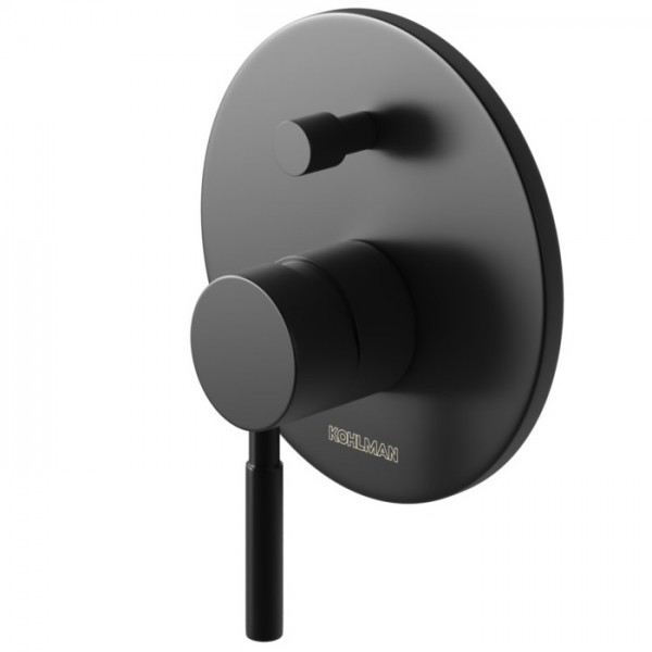 Kohlman Roxin Black bateria wannowo-prysznicowa podtynkowa czarny QW210RB