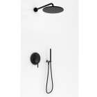 Kohlman Roxin Black kompletny zestaw prysznicowy czarny QW210RBR25