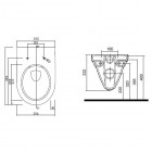 Koło Nova Pro miska WC wisząca owalna Rimfree M33120000