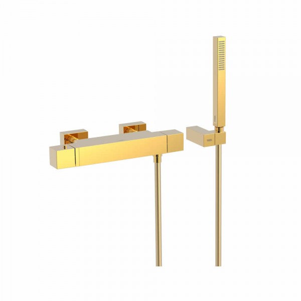 Tres Cuadro Exclusive bateria prysznicowa termostatyczna złota 007164039OR