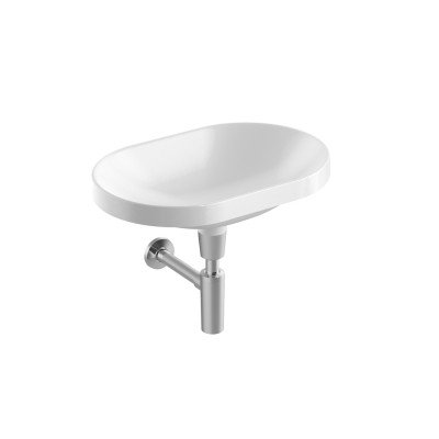 Koło Variform umywalka wpuszczana w blat 60x40 cm 500.730.01.6